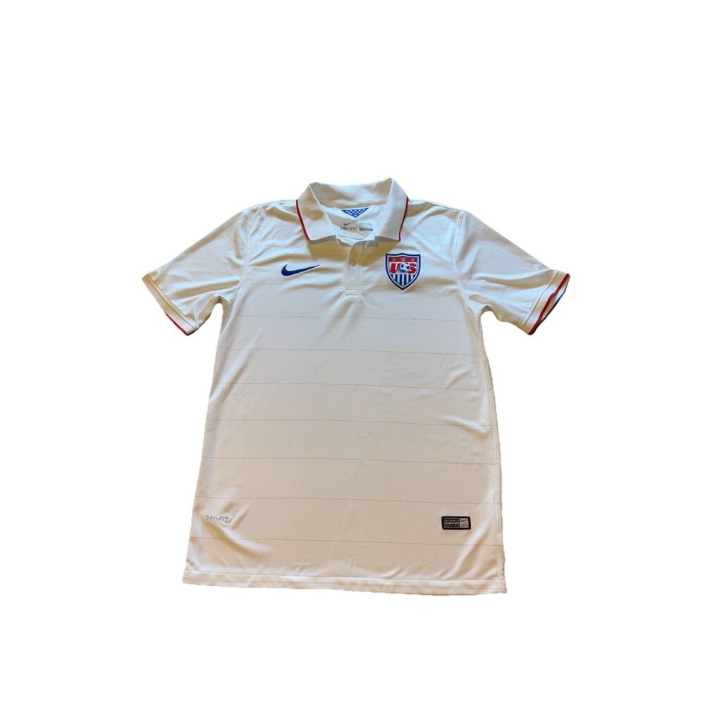 Nike US 2014 Home Football Soccer Jersey Kit USA Authentic Men’s M White